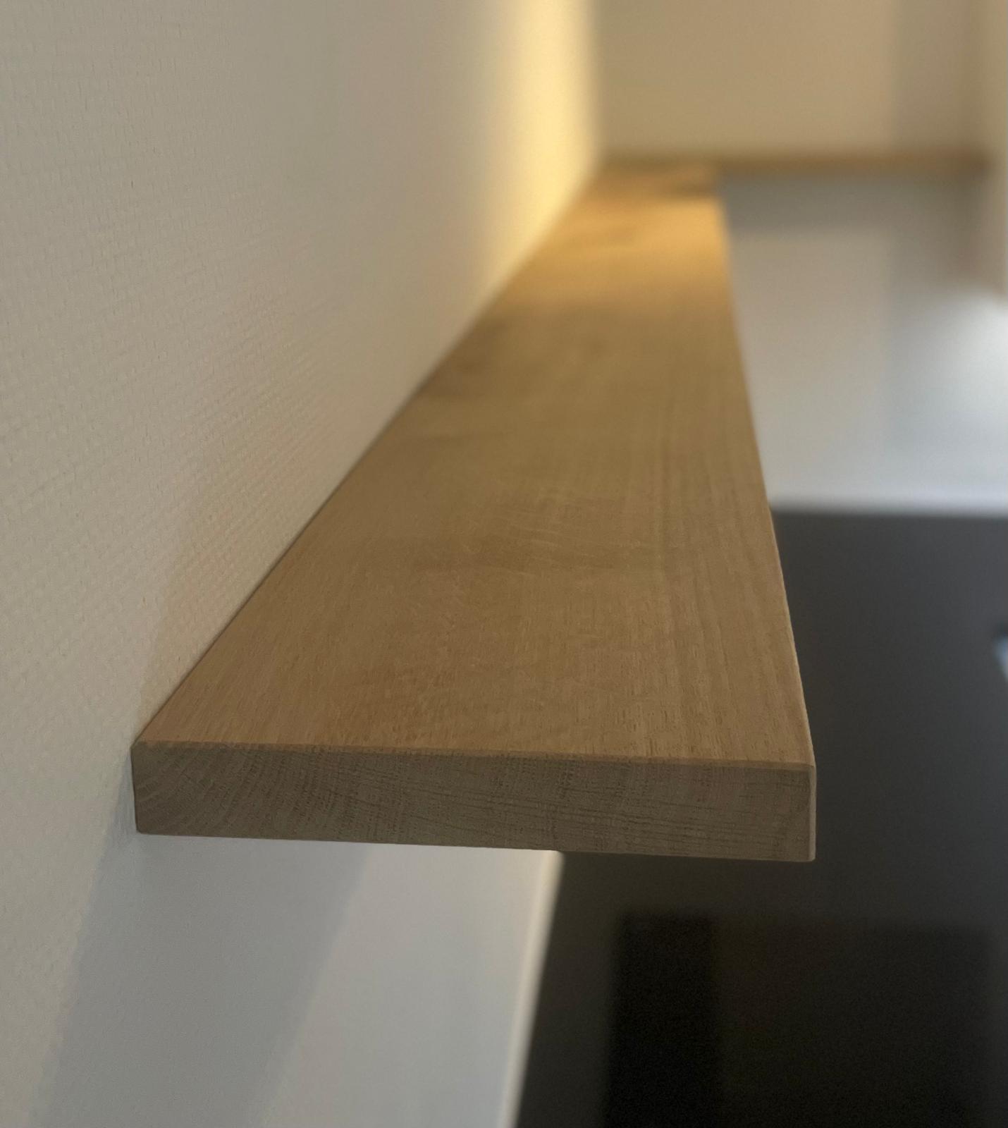 Massief Eiken Wandplank Keuken
